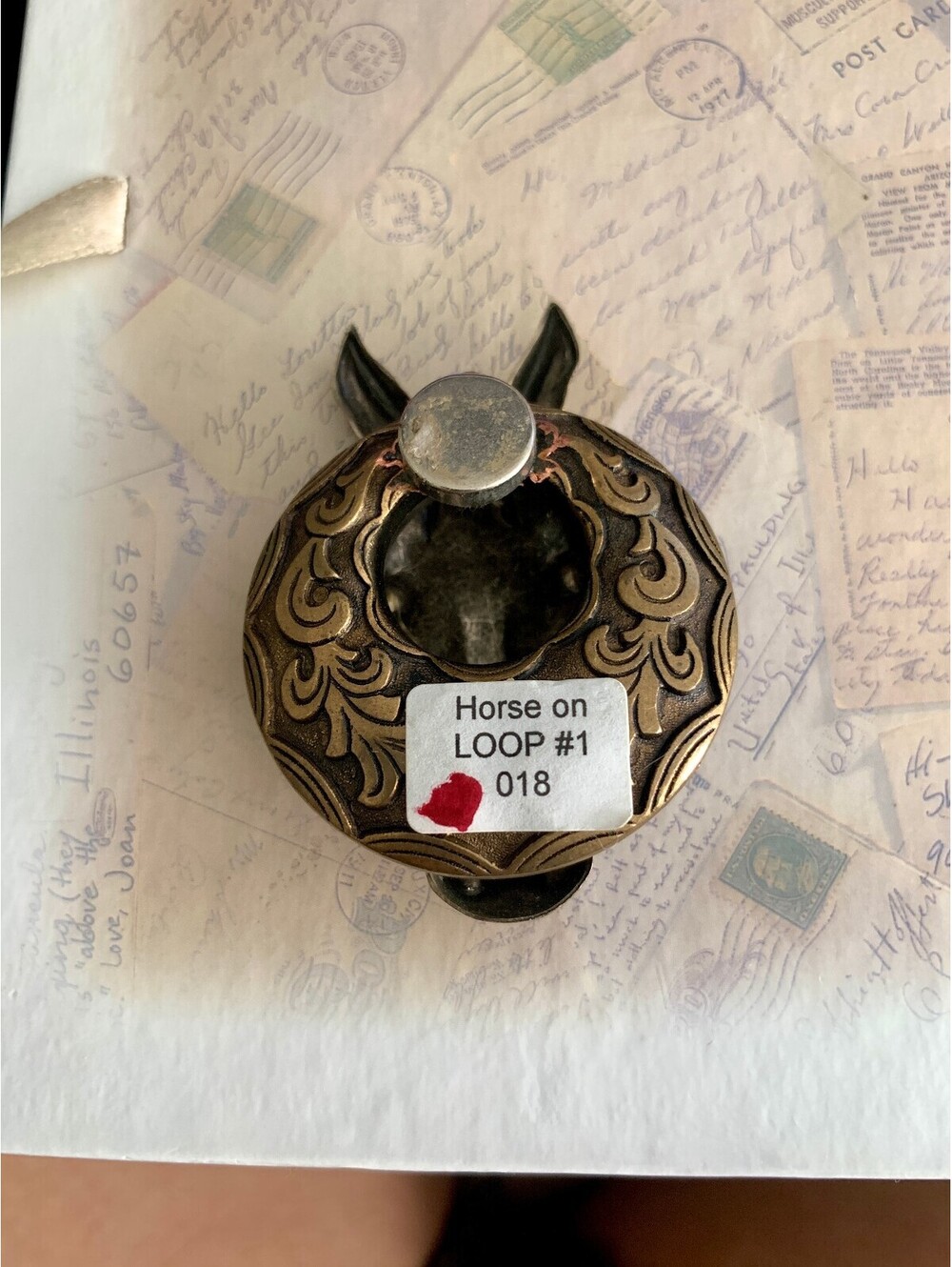 Handmade Magnet Brooch with Swarovski Crystals Charming Horse Head Brooch